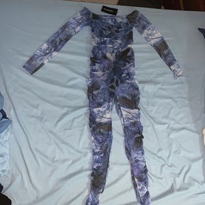 Blue Print Mesh Jumper